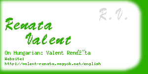 renata valent business card